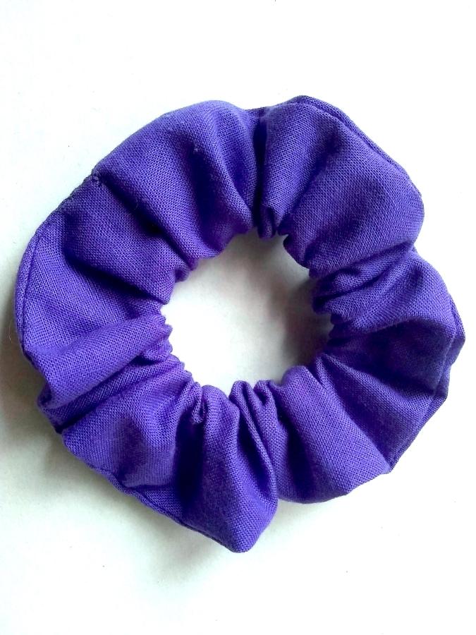 purple medium size scrunchie
